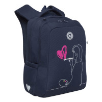 Рюкзак школьный Grizzly RG-366-3 Синий