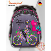 Ранец школьный для девочки Hummingbird T121 Велосипедистка