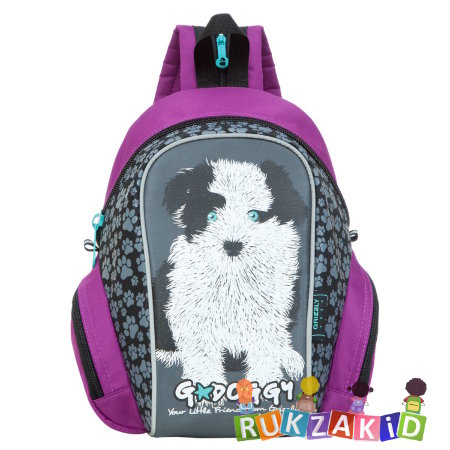 Рюкзак дошкольный Grizzly RS-665-4 с собачкой лиловый
