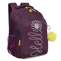 Ранец школьный для девочки Grizzly RG-361-3 Фиолетовый
