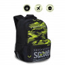 Рюкзак школьный Grizzly RB-254-3 Черный - салатовый