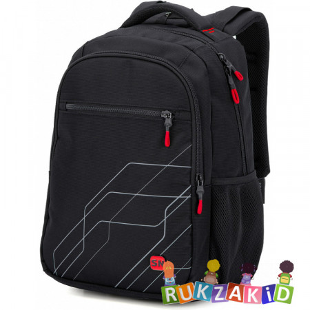 Рюкзак молодежный Skyname 90-124 Черный с красным