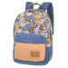 Молодежный рюкзак Asgard Р-5533 Коты синие - Персиковый