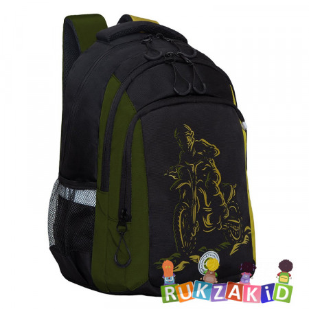 Рюкзак школьный для мальчика Grizzly RB-352-1 Хаки