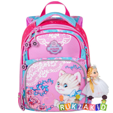 Ранец-рюкзак школьный Across ACR18-178A-6 Котенок + мешок