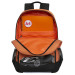 Рюкзак школьный Grizzly RB-355-1 Черный - оранжевый