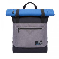 Молодежный рюкзак торба Grizzly RU-814-1 Черный - серый