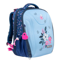Ранец рюкзак школьный с пеналом Belmil STURDY FLOWER PATCH 2 SET
