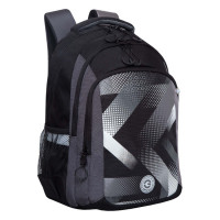 Рюкзак школьный для мальчика Grizzly RB-352-2 Серый - черный