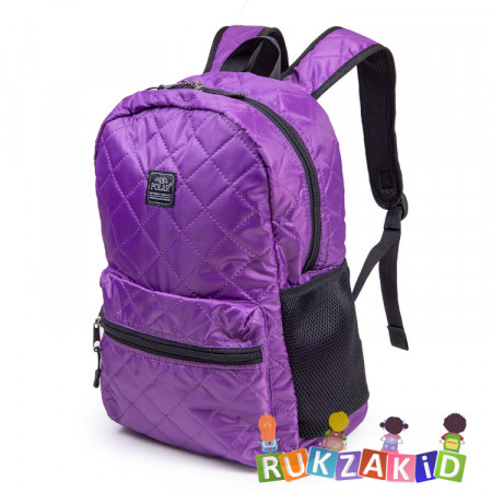 Рюкзак городской стеганый Polar П17003 Фиолетовый