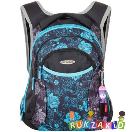 Рюкзак для подростка Across G15-10 Цветы Бирюза