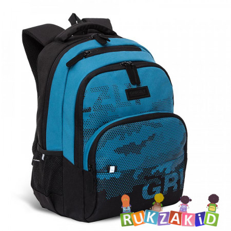 Рюкзак школьный Grizzly RU-130-1 Джинсовый