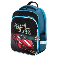 Ранец рюкзак школьный BRAUBERG QUADRO Speed power
