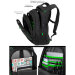 Рюкзак молодежный SkyName 90-139 Черно - зеленый