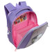 Ранец рюкзак школьный Grizzly RAf-392-6 Котики Лаванда