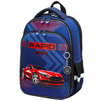 Ранец рюкзак школьный BRAUBERG QUADRO Rapid style