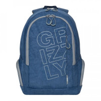 Рюкзак молодежный Grizzly RU-934-7 Джинсовый
