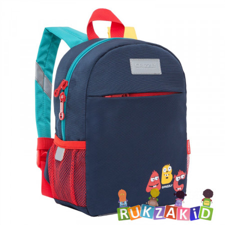 Рюкзак детский Grizzly RK-077-21 Темно - синий