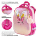 Ранец рюкзак школьный BRAUBERG SHINY Honey bunny