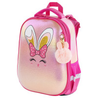 Ранец рюкзак школьный BRAUBERG SHINY Honey bunny