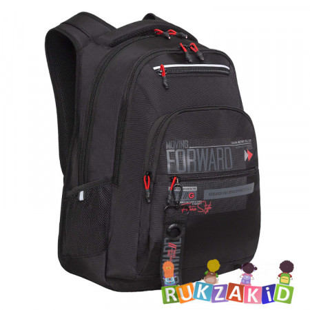 Рюкзак молодежный Grizzly RU-331-2 Черный - красный