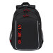 Рюкзак школьный для мальчика Grizzly RB-352-4 Черный - красный