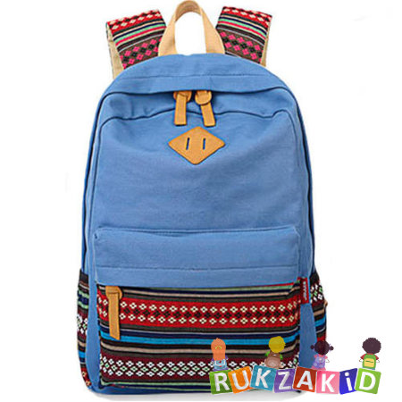 Молодежный рюкзак Shine Ethnic Голубой