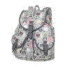 Рюкзак молодежный для девушек Asgard Р-5594С Совы Лес серый