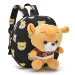 Детский рюкзачок с медвежонком черный