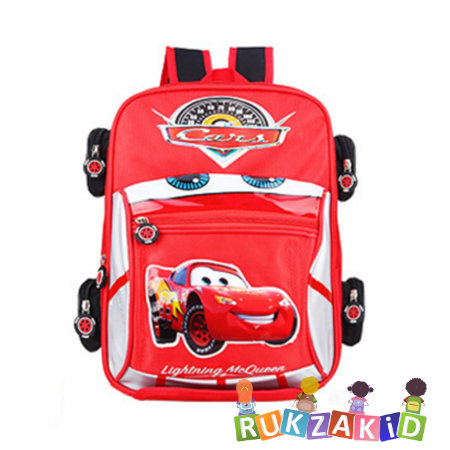 Дошкольный рюкзак в виде машинки Cars Красный