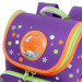 Ранец рюкзак школьный Grizzly RAl-194-3 Пингвиненок Фиолетовый - оранжевый