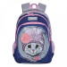 Рюкзак школьный Grizzly RG-162-1 Темно - синий - светло - серый