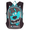 Детский рюкзак Grizzly с собачкой / Roller RS-547-3 черный-бирюза