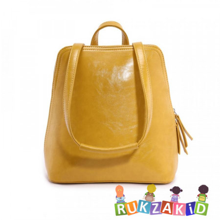 Рюкзак сумка женский​ из экокожи Ors Oro DS-9012 Горчица