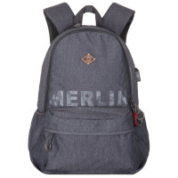 Молодежный рюкзак Across Merlin A7288 Серый