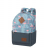 Молодежный рюкзак Asgard Р-5333 Дизайн Серый-нэви - Фламинго Папортник
