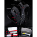 Рюкзак молодежный Skyname 90-130 Черный с красным