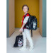 Ранец школьный с мешком для обуви Nukki NK23B-4001 Черный Привидение
