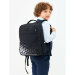 Рюкзак школьный Grizzly RB-356-2 Черный - светоотражающий