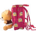Детский рюкзачок с медвежонком розовый