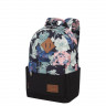 Молодежный рюкзак Asgard Р-5333 Дизайн Черный - Цветы Розы черно - зеленый