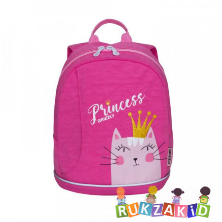 Рюкзак детский с кошечкой Grizzly RK-995-2 Розовый
