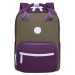 Рюкзак - сумка Grizzly RXL-326-3 Фиолетовый - хаки