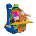 Рюкзак детский с котиком Grizzly RS-893-1 Синий - салатовый