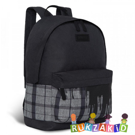 Рюкзак молодежный Grizzly RQL-117-3 Черный - серый