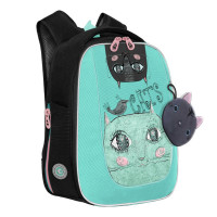 Ранец рюкзак школьный Grizzly RAf-292-1 Мятный