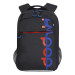 Рюкзак школьный Grizzly RB-356-4 Черный - синий