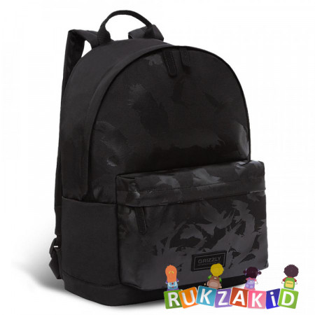 Рюкзак молодежный Grizzly RQL-117-12 Черный - черный
