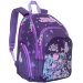 Рюкзак школьный для девочки Grizzly RG-662-1 фиолетовый