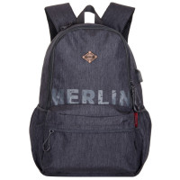 Молодежный рюкзак Across Merlin A7288 Темно - серый